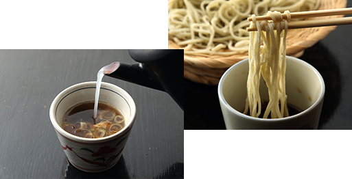 ざる, そば湯